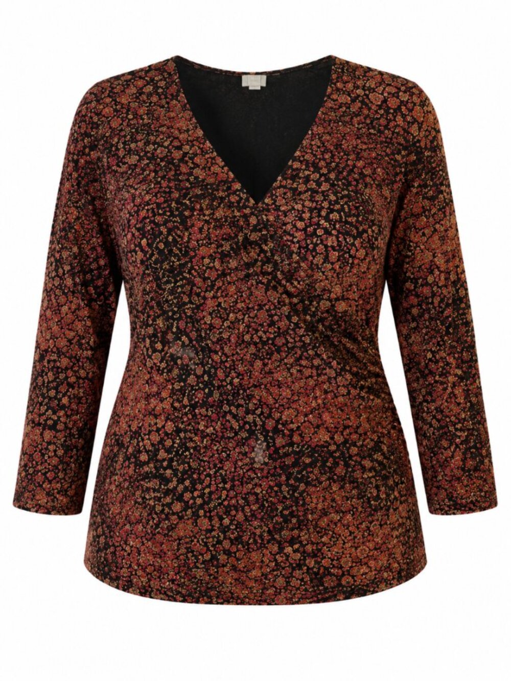 Rare Vintage 90s Carducci Made In USA Floral Cowl Top Women's 3X